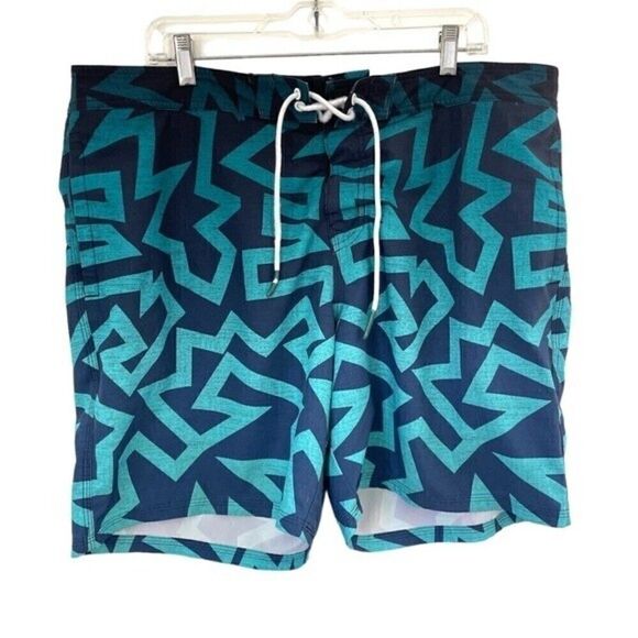 American Eagle Mens Swim Trunks Shorts Bathing Suit Lining Blue xlarge